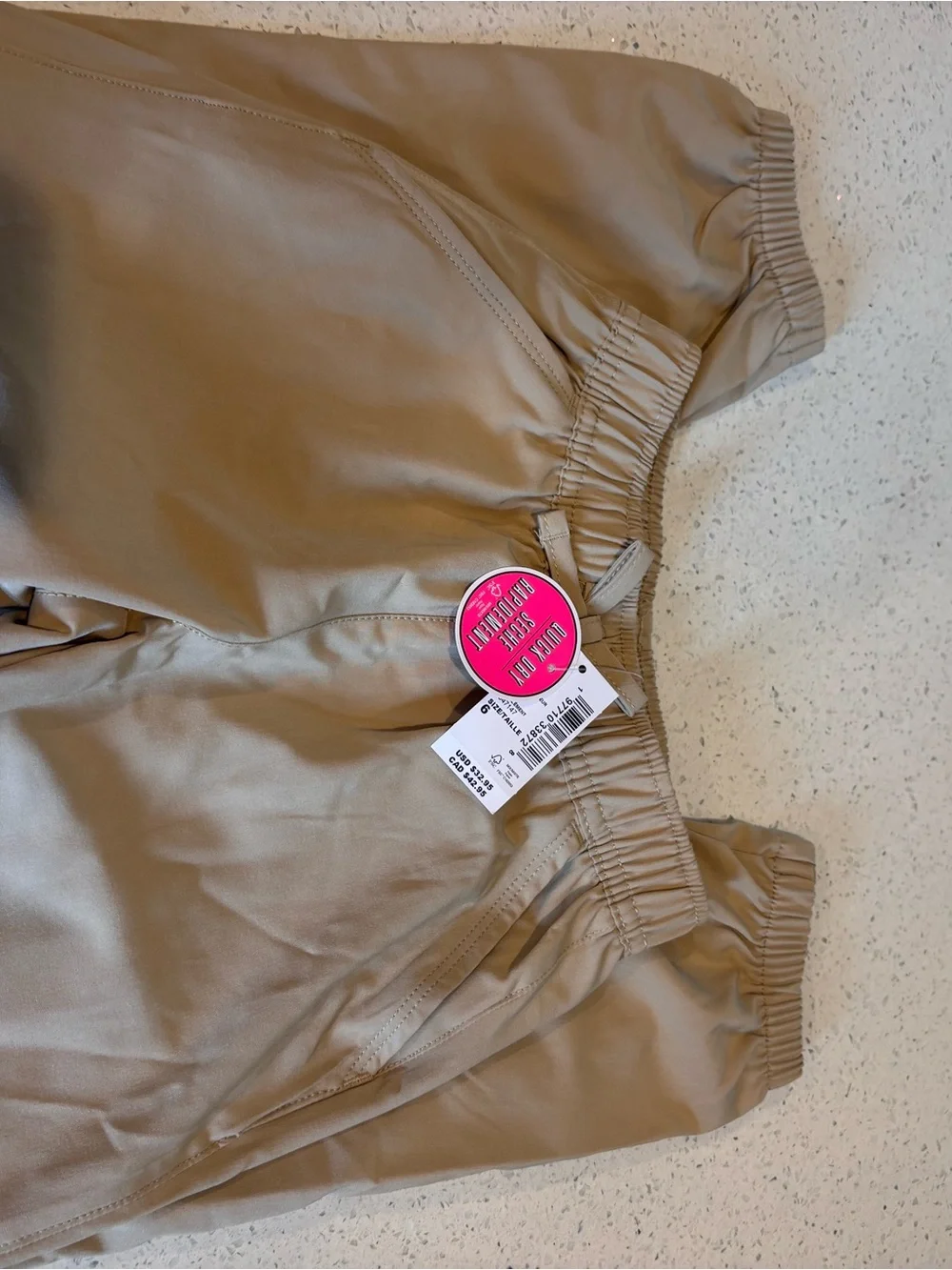 The Children's Place Tan Elastic-Waist Joggers